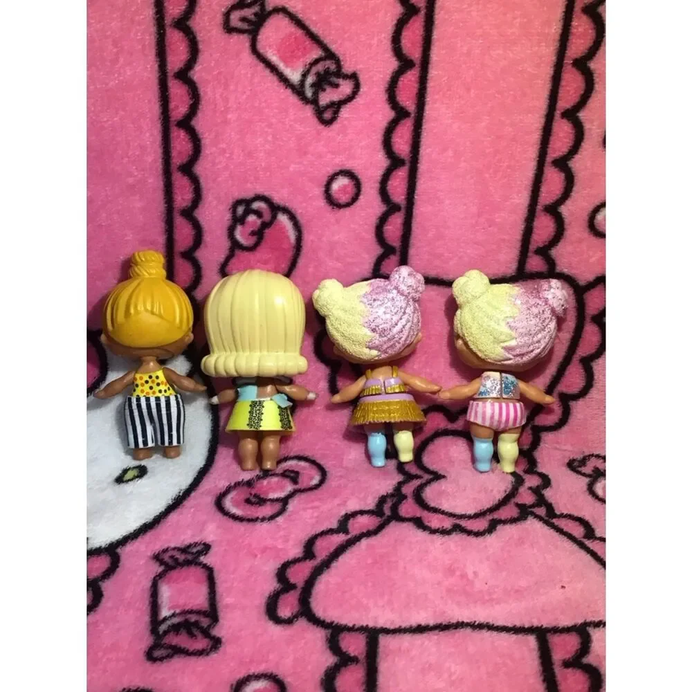 L.O.L. Surprise! Doll Four-Pack with Pink, Yellow, Blue colors!